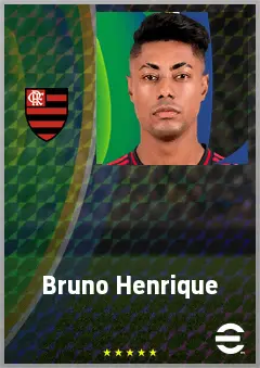 Bruno Henrique eFootball 2026 player card, 76 OVR CF
