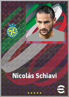 Nicolás Schiavi eFootball 2026 player card, 69 OVR DMF
