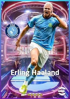 Erling Haaland eFootball 2026 player card, 87 OVR CF