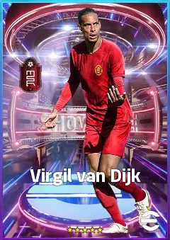 Virgil van Dijk eFootball 2026 player card, 86 OVR CB