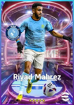 Riyad Mahrez eFootball 2026 player card, 84 OVR RWF
