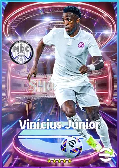Vinícius Júnior eFootball 2026 player card, 86 OVR LWF