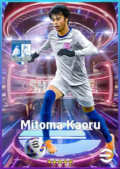 Mitoma Kaoru eFootball 2026 player card, 78 OVR LMF