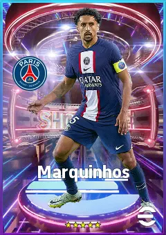 Marquinhos eFootball 2026 player card, 86 OVR CB