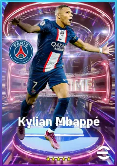 Kylian Mbappé eFootball 2026 player card, 88 OVR CF