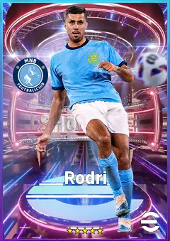 Rodri eFootball 2026 player card, 86 OVR DMF
