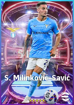 S. Milinković-Savić eFootball 2026 player card, 84 OVR CMF