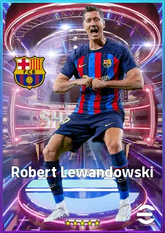 Robert Lewandowski eFootball 2026 player card, 87 OVR CF