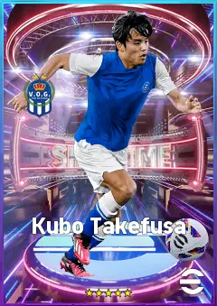 Kubo Takefusa eFootball 2026 player card, 79 OVR RMF