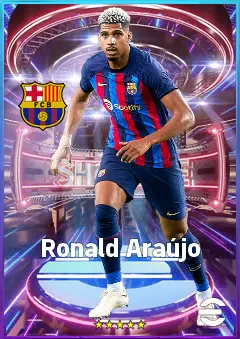 Ronald Araújo eFootball 2026 player card, 84 OVR CB