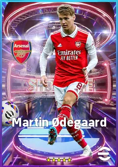 Martin Ødegaard eFootball 2026 player card, 85 OVR AMF