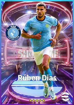 Rúben Dias eFootball 2026 player card, 85 OVR CB