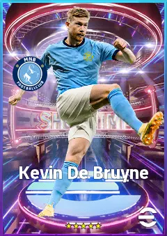 Kevin De Bruyne eFootball 2026 player card, 86 OVR AMF