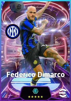 Federico Dimarco eFootball 2026 player card, 82 OVR LB