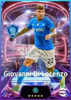 Giovanni Di Lorenzo eFootball 2026 player card, 82 OVR RB