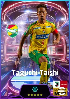 Taguchi Taishi eFootball 2026 player card, 76 OVR CMF