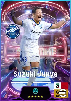 Suzuki Junya eFootball 2026 player card, 77 OVR RB