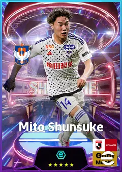 Mito Shunsuke eFootball 2026 player card, 77 OVR LMF
