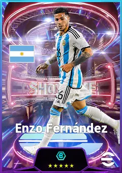 Enzo Fernández eFootball 2026 player card, 84 OVR DMF