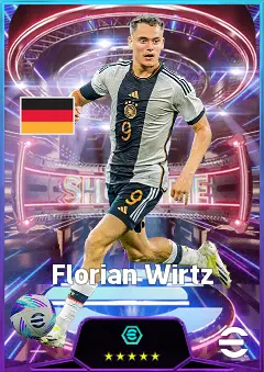Florian Wirtz eFootball 2026 player card, 84 OVR AMF