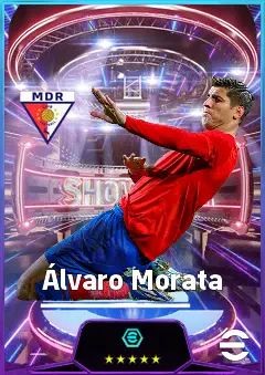 Álvaro Morata eFootball 2026 player card, 82 OVR CF