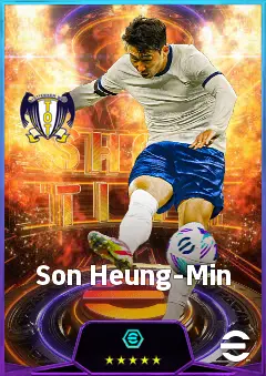 Son Heung-Min eFootball 2026 player card, 83 OVR LWF
