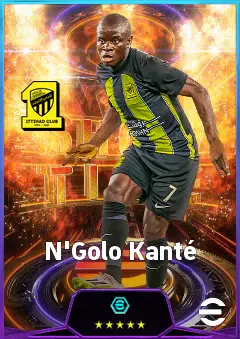 N'Golo Kanté eFootball 2026 player card, 83 OVR DMF