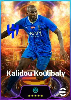 Kalidou Koulibaly eFootball 2026 player card, 82 OVR CB