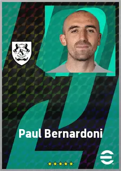 Paul Bernardoni eFootball 2026 player card, 70 OVR GK