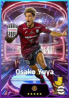 Osako Yuya eFootball 2026 player card, 81 OVR CF