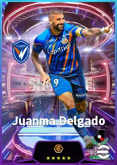 Juanma Delgado eFootball 2026 player card, 76 OVR CF