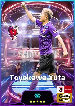 Toyokawa Yuta eFootball 2026 player card, 78 OVR RWF