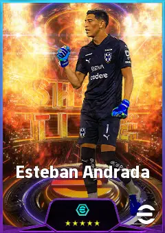 Esteban Andrada eFootball 2026 player card, 80 OVR GK