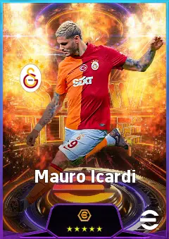 Mauro Icardi eFootball 2026 player card, 81 OVR CF
