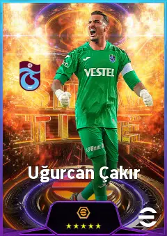 Uğurcan Çakır eFootball 2026 player card, 80 OVR GK