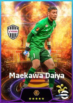 Maekawa Daiya eFootball 2026 player card, 77 OVR GK