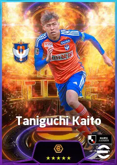 Taniguchi Kaito eFootball 2026 player card, 76 OVR CF