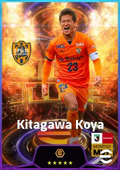 Kitagawa Koya eFootball 2026 player card, 75 OVR CF