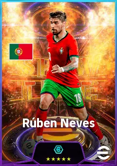 Rúben Neves eFootball 2026 player card, 83 OVR DMF