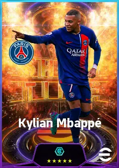 Kylian Mbappé eFootball 2026 player card, 86 OVR CF