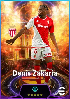 Denis Zakaria eFootball 2026 player card, 81 OVR DMF