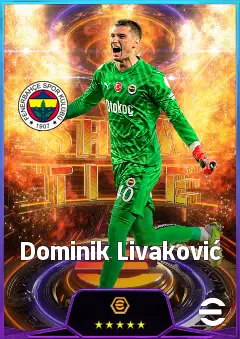Dominik Livaković eFootball 2026 player card, 81 OVR GK