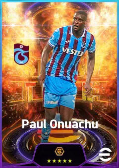 Paul Onuachu eFootball 2026 player card, 78 OVR CF