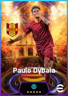 Paulo Dybala eFootball 2026 player card, 83 OVR AMF