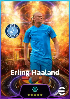 Erling Haaland eFootball 2026 player card, 86 OVR CF