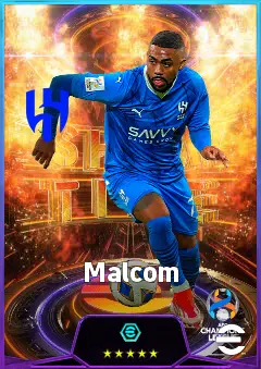 Malcom eFootball 2026 player card, 83 OVR RWF