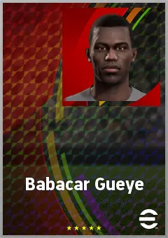 Babacar Gueye eFootball 2026 player card, 69 OVR CF