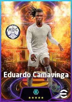 Eduardo Camavinga eFootball 2026 player card, 85 OVR CMF