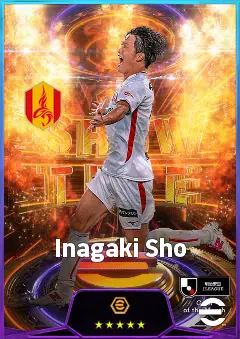 Inagaki Sho eFootball 2026 player card, 78 OVR CMF