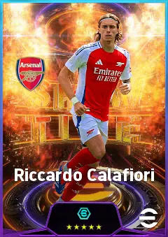 Riccardo Calafiori eFootball 2026 player card, 79 OVR CB